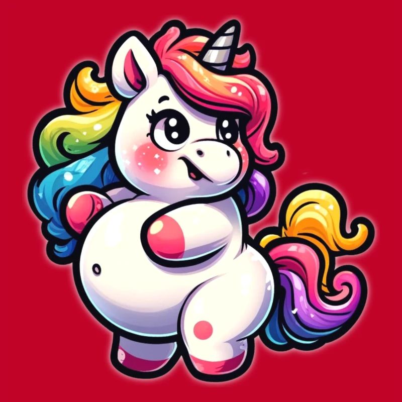 Kunterbuntes Einhorn-Kuscheldesign