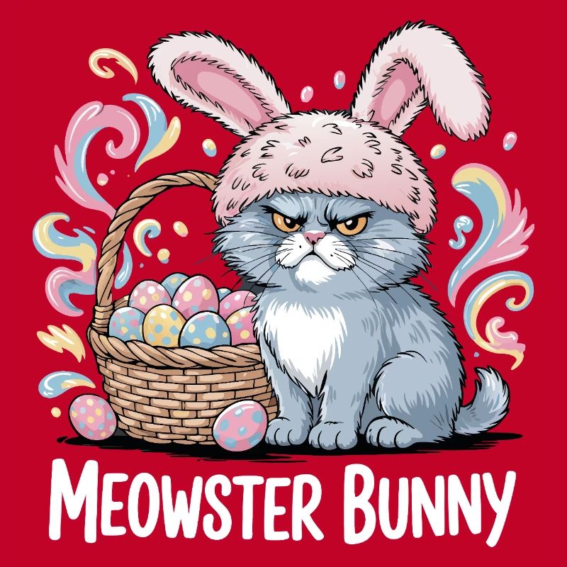 Meowster Bunny Easter Basket