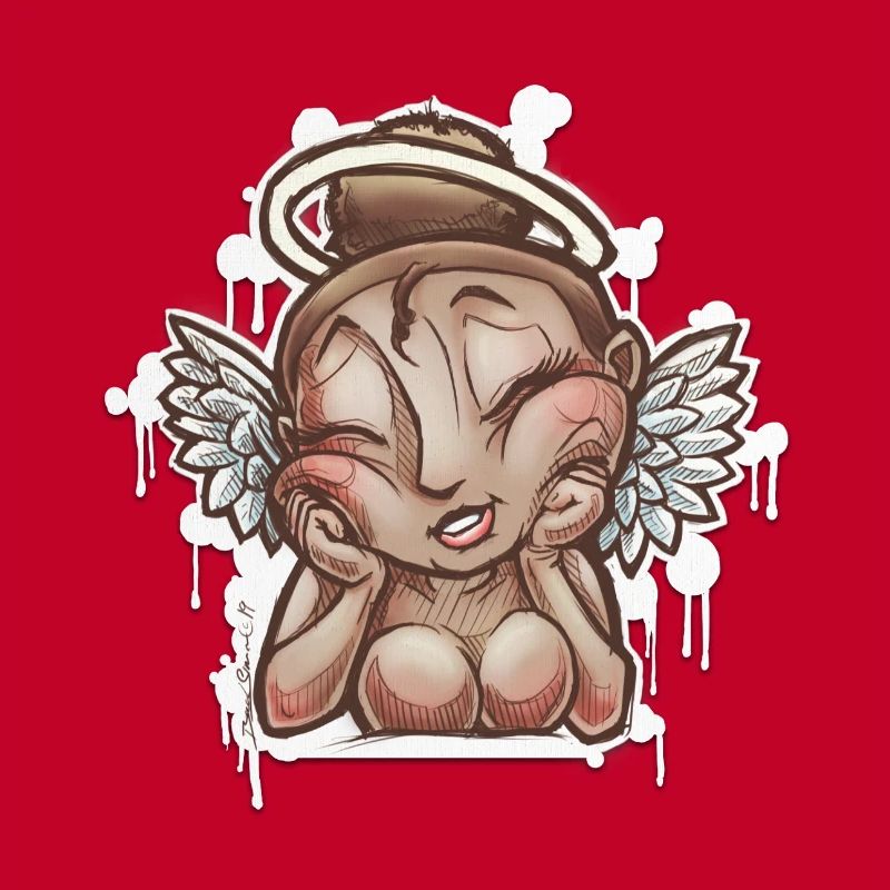 Dessin d'ange Rêveuse 