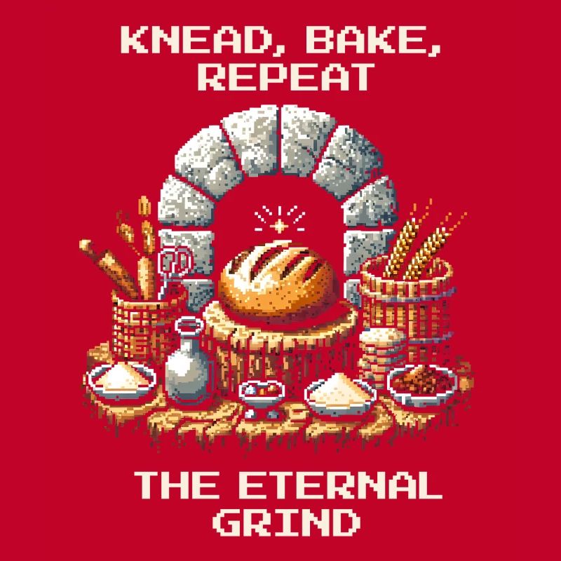 Knead, Bake, Repeat | Bread Baking Humor