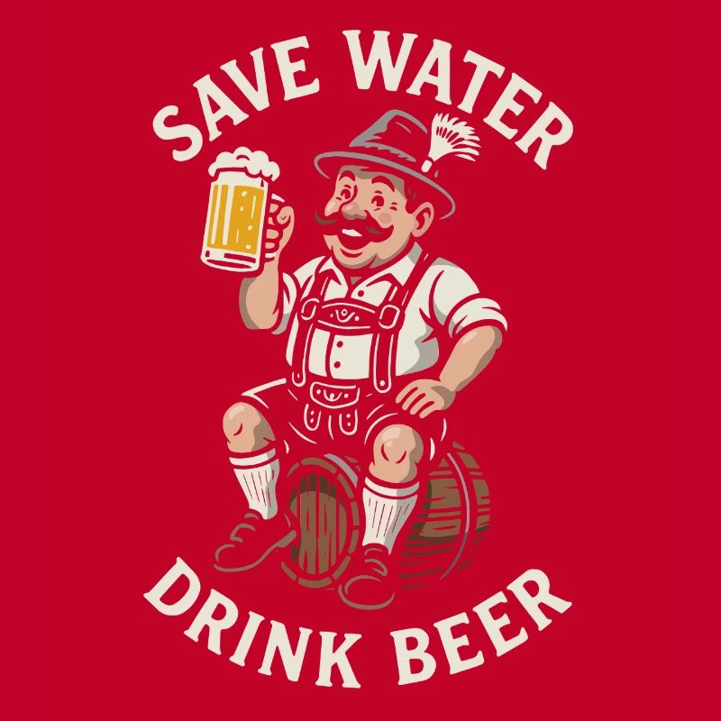 Save water drink beer - Biertrinker - Spruch