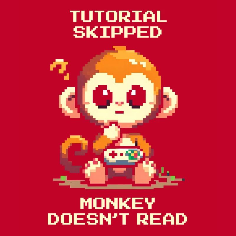 Tutorial geskippt – Affe liest nicht | Noob-Humor