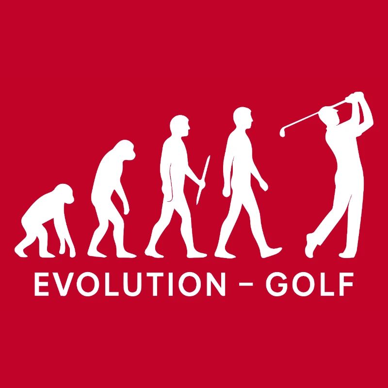Evolution Golf Lustiger Golfer Humor Design