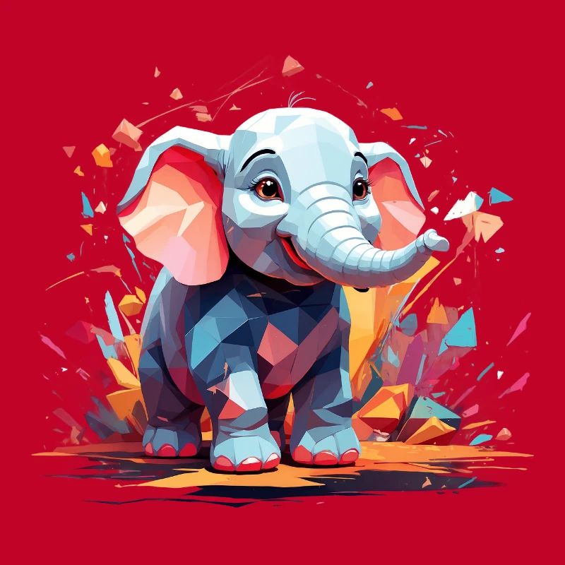 Explosion de couleur d’éléphant
