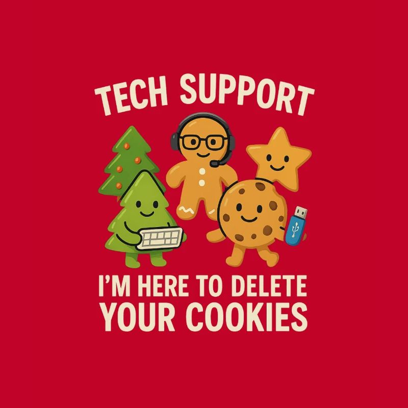 Tech Support I'm Here To Delete Your Cookies