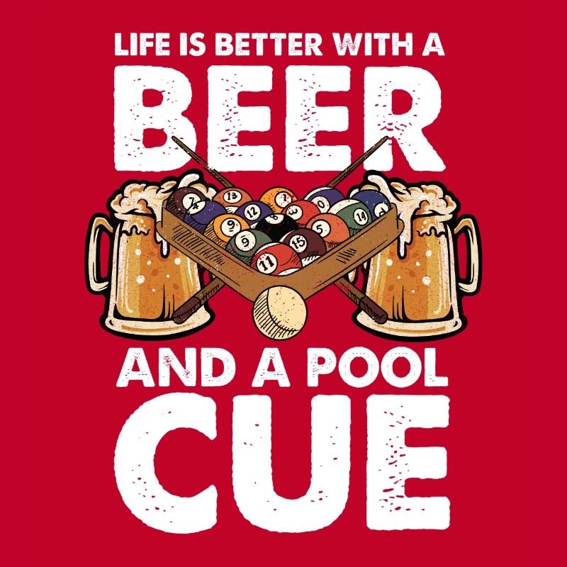 Bière, billard et queue