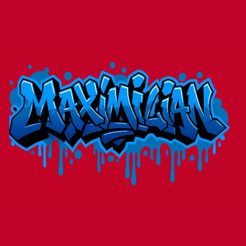 Graffiti MAXIMILIAN Name Gift Ideal Printabl