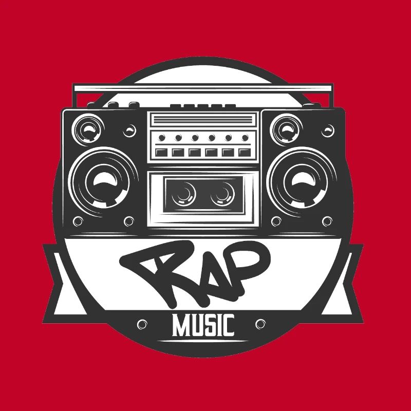 Musikbox Rap Logo Ghettoblaster