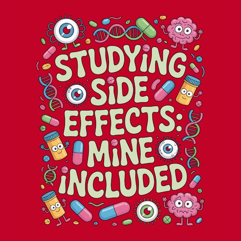 Pharmacist Student Studying Side Effects Science