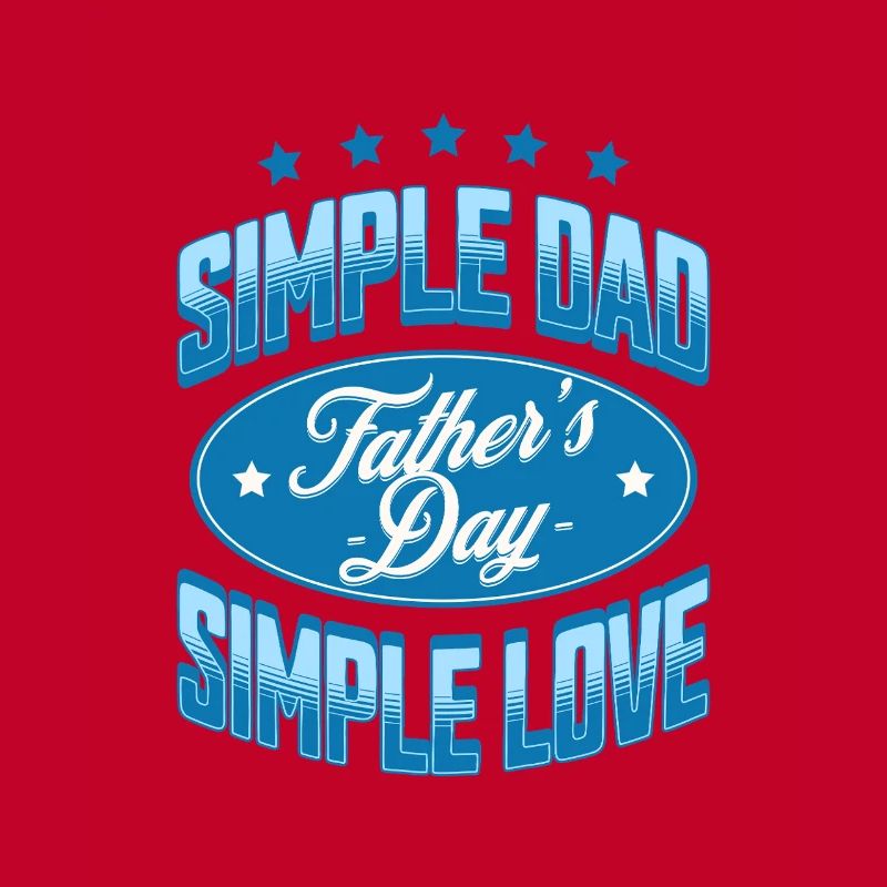 Simple Dad Father's Day Graphic Tee