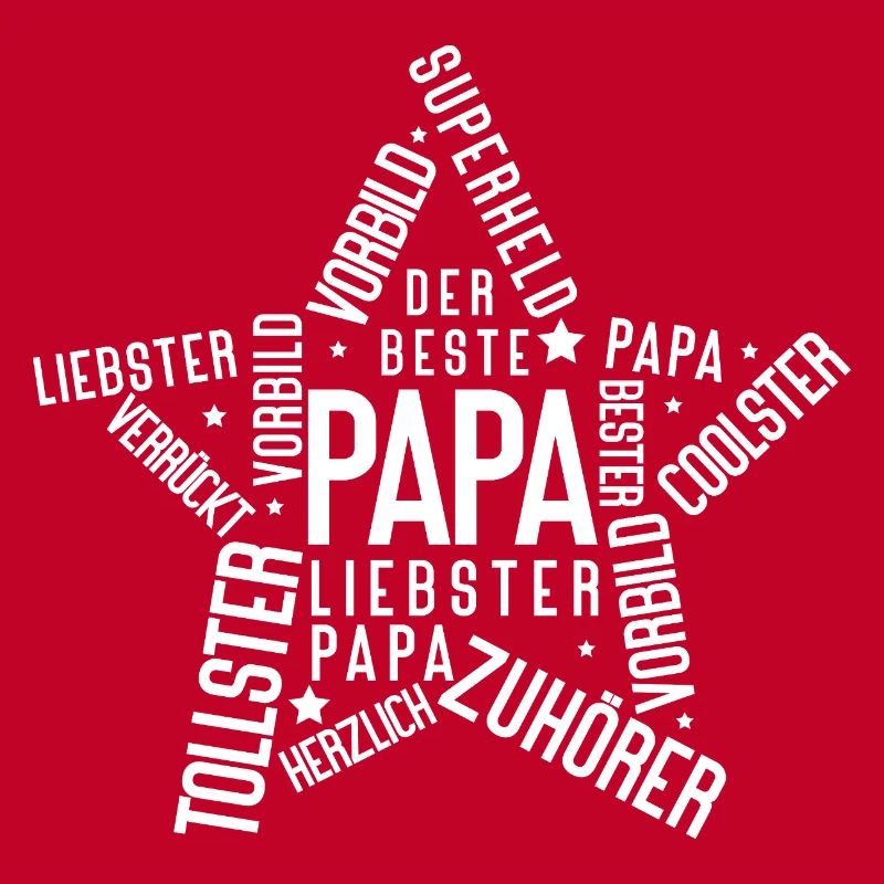 Bester Papa der Welt Stern Design Geschenkidee