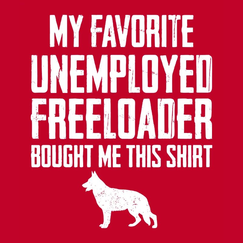 Funny German Shepherd Freeloader