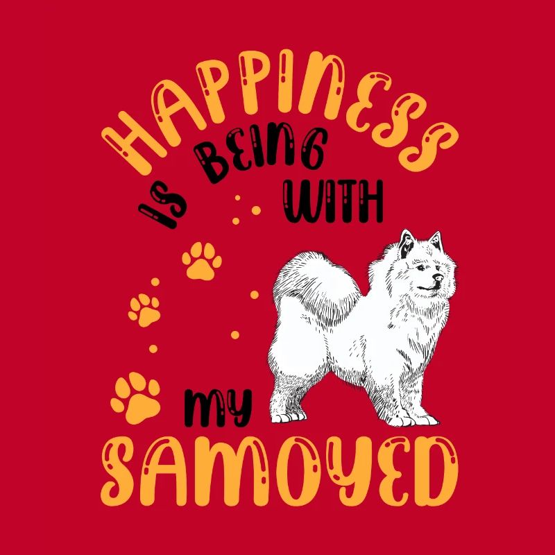 Samoyède me rend heureux Samoyède Spitz
