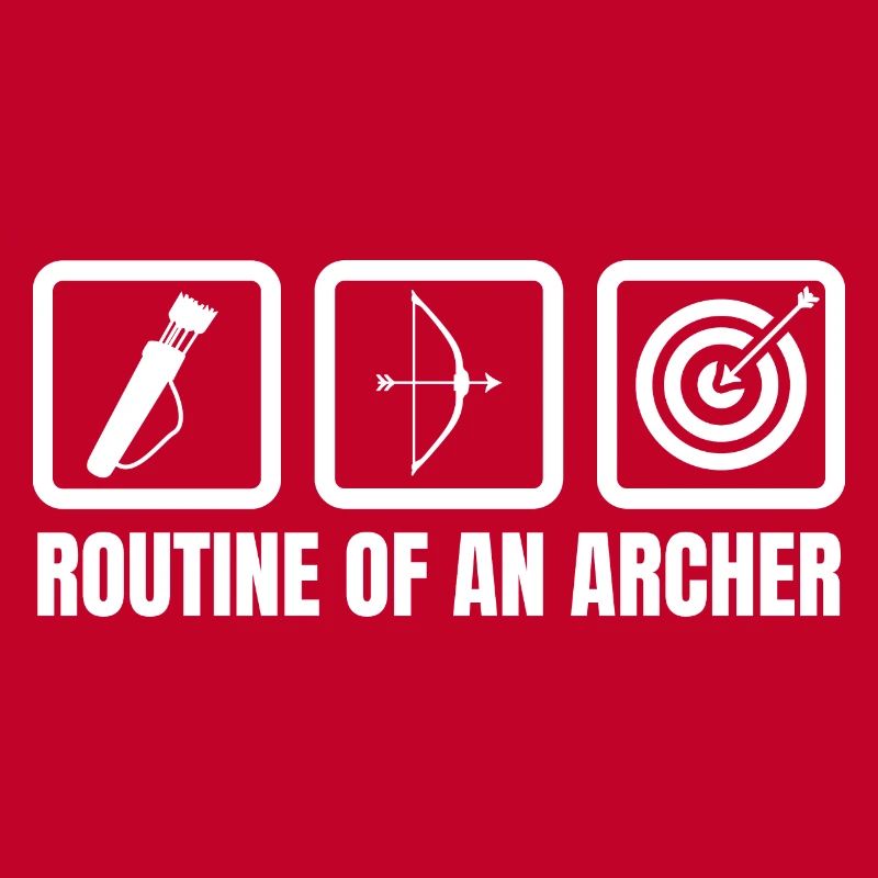 Routine eines Bogenschützen