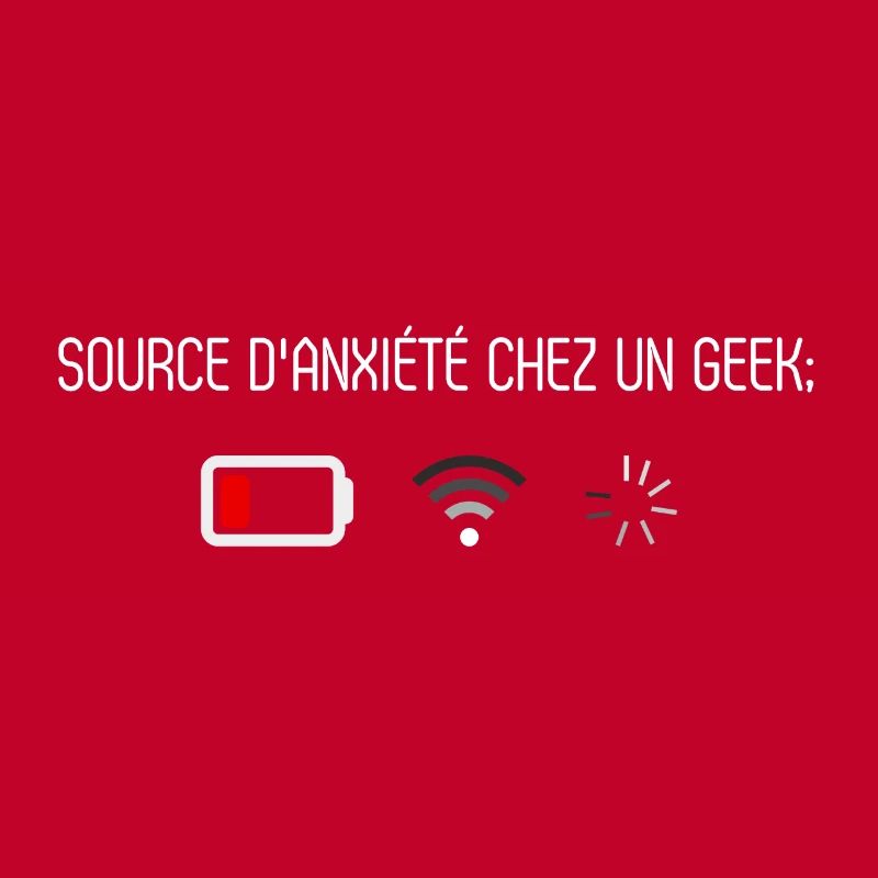Source d anxiété chez un Geek