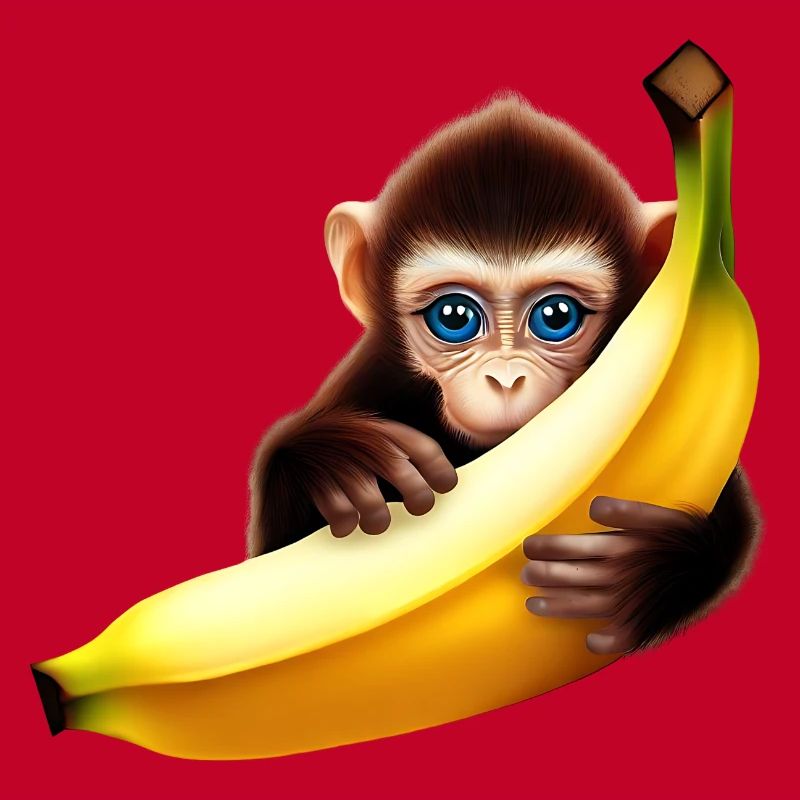 Banane à cache-cache de singe
