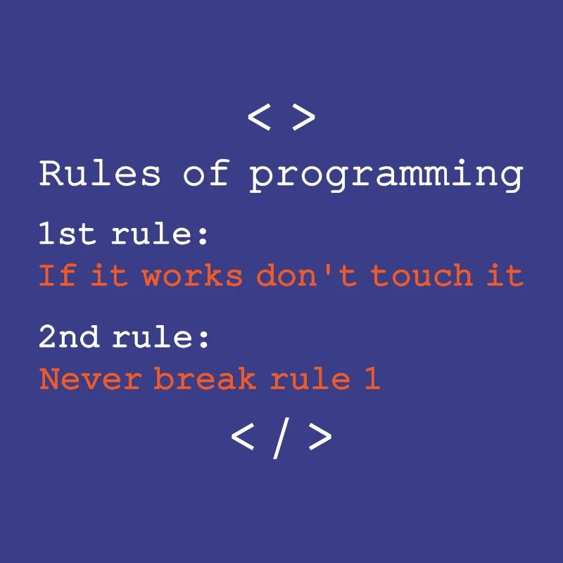 Regeln der Programmierung