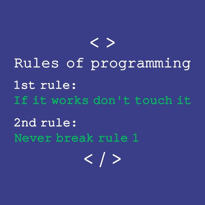 Règles de programmation