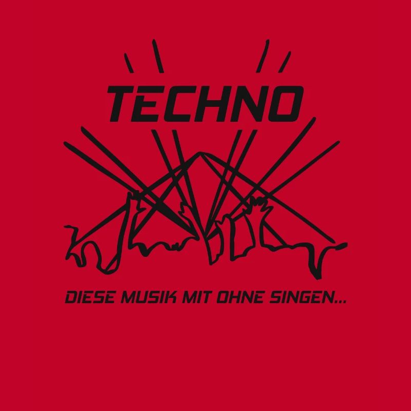 Techno - Diese Musik mit ohne singen-DJ Kopfhörer