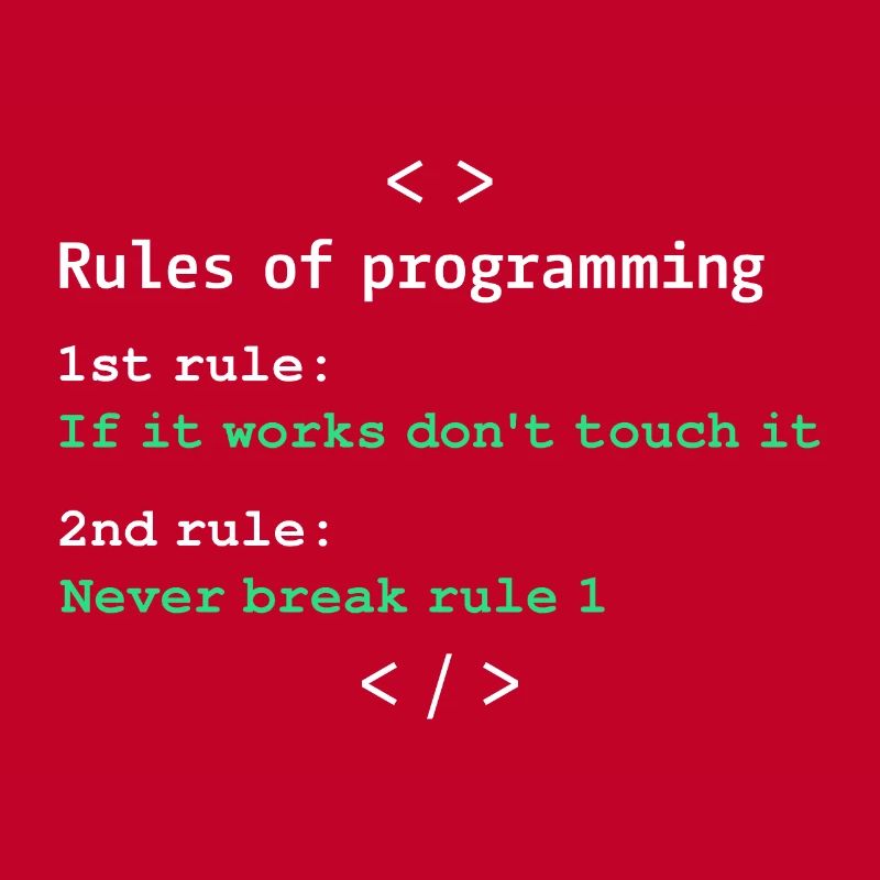Règles de programmation