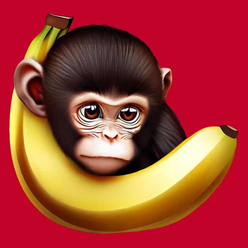 Banane à cache-cache de singe