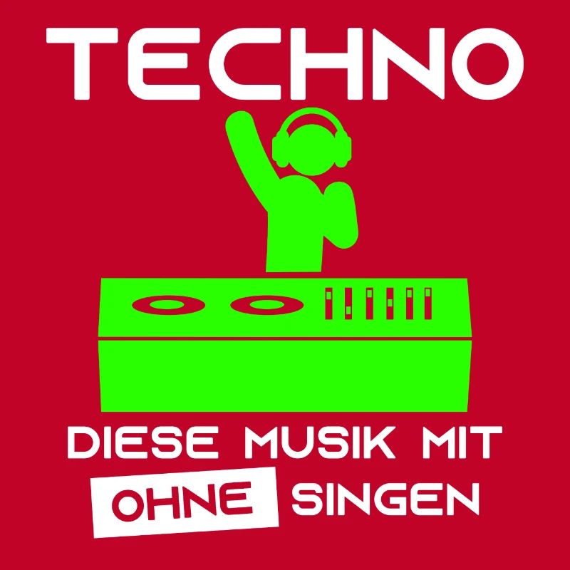 Techno - Diese Musik mit ohne singen-DJ Kopfhörer