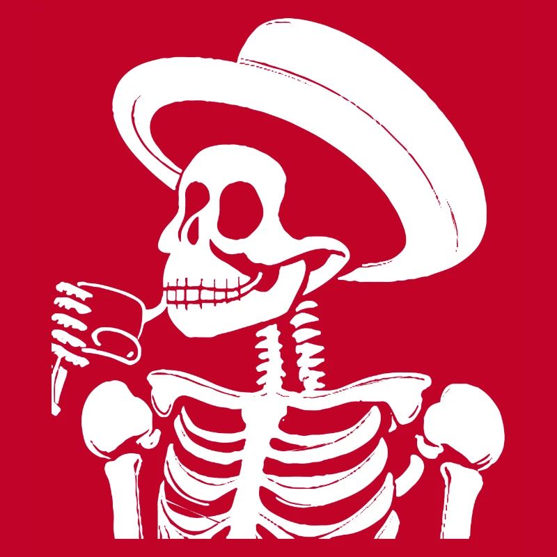 Sarcastic Funny Skeleton Drinking Espresso Coffee