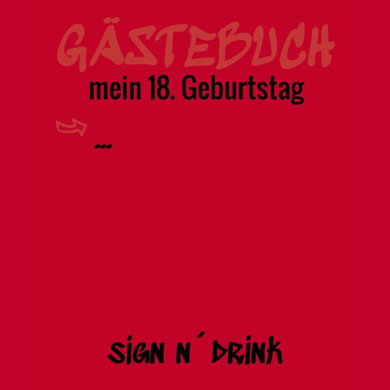 Gästebuch Graffiti 18. Geburtstag Sprayer Geschenk