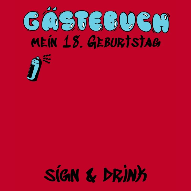 Gästebuch 18. Geburtstag Graffiti Sprayer Geschenk