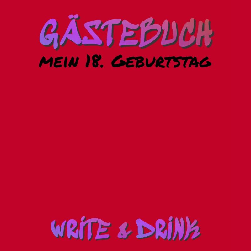 18. Geburtstag Graffiti Gästebuch Sprayer Junge