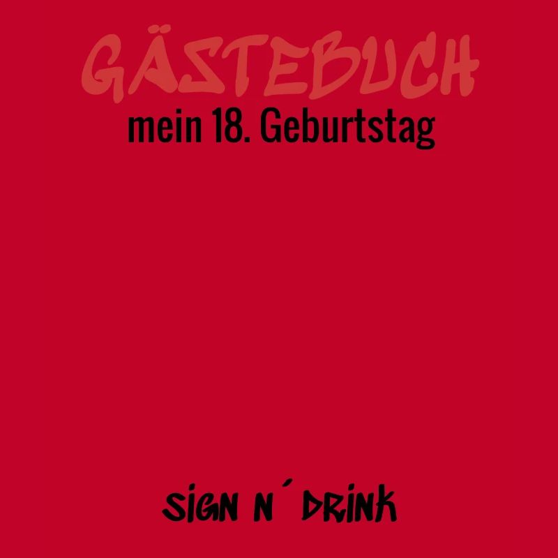 Gästebuch 18. Geburtstag Graffiti Sprayer Geschenk