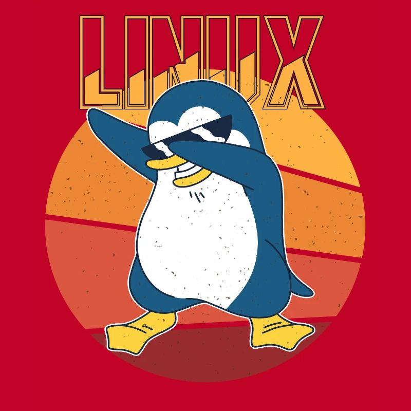 Linux Root Admin Cool Penguin Informatics Nerd