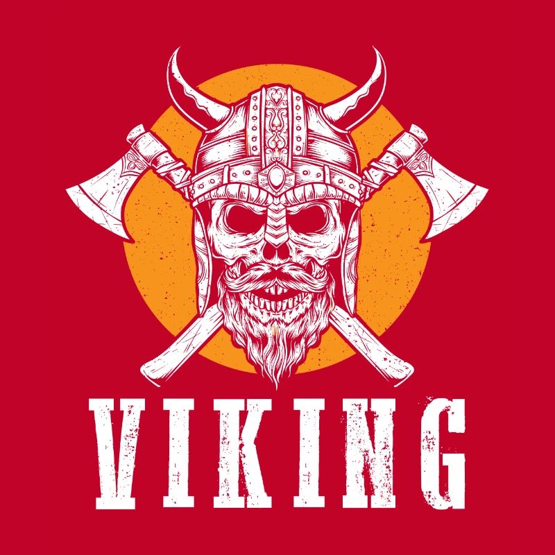 Wikinger-Krieger-Schädel-Axt Walhalla Warriors Myt