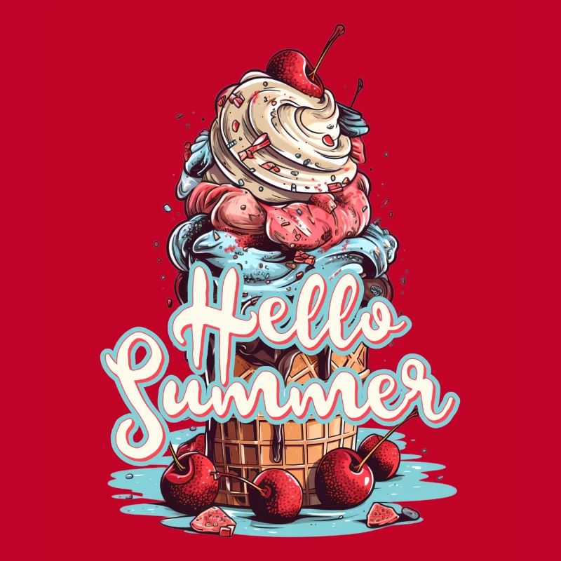 Hello Summer Eis Eiscreme Eisdiele