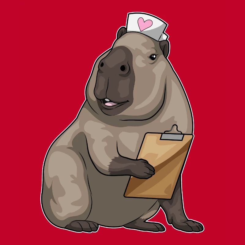 Capybara Nurse Notepad