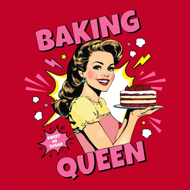 Baking Cake Baking Queen Baking Fairy Baker Pop Art
