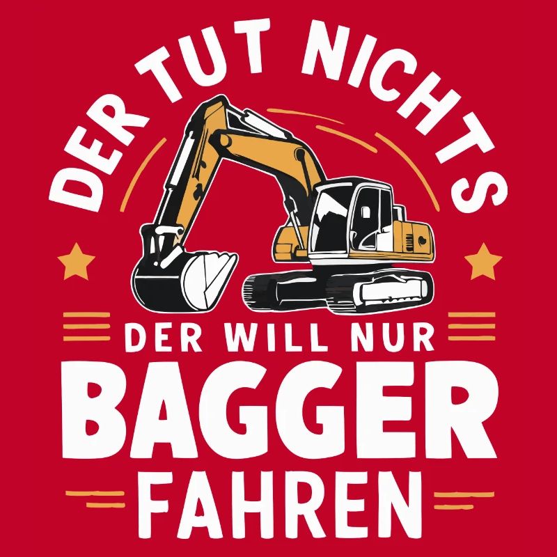 Baggerfahrer Bauarbeiter Baustelle Baumaschine