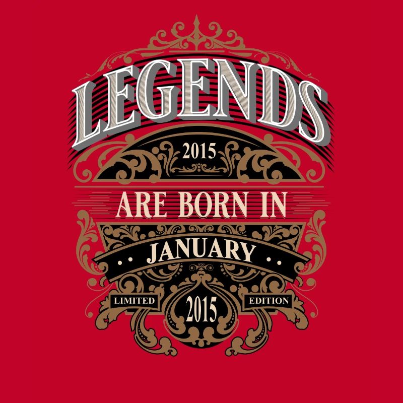 2015 Janvier Naissance Anniversaire Année de naissance Légende