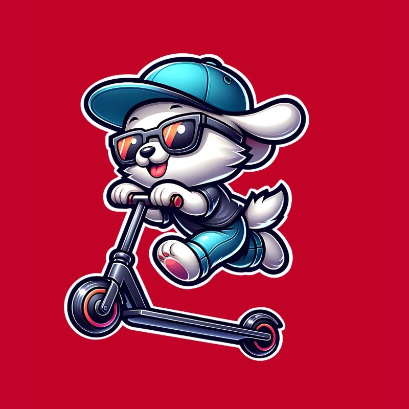 E-Scooter E-Roller Scooter Hund