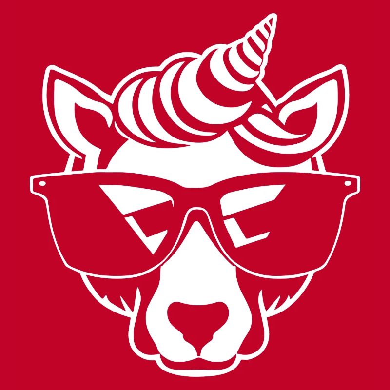 Lustige Einhörner mit Sonnenbrille Cooles Einhorn