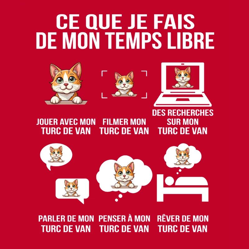 Ce que je fais de mon temps libre Chat Turc de Van
