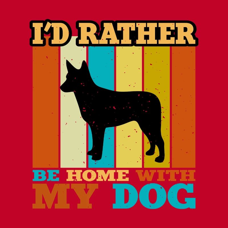 Australian Stumpy Tail Cattle Dog Silhouette