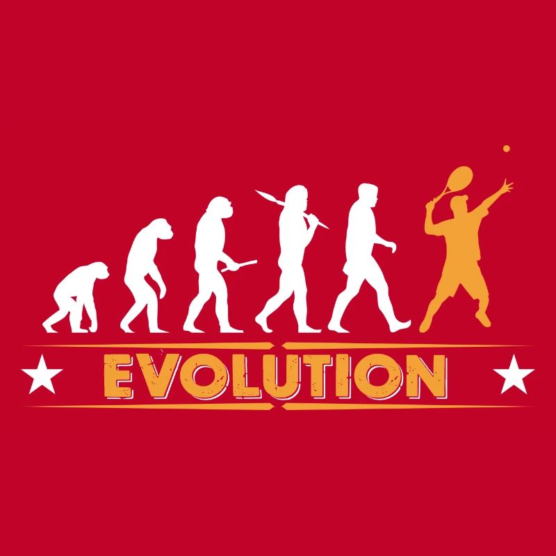 Tennis Evolution - orange/weiss