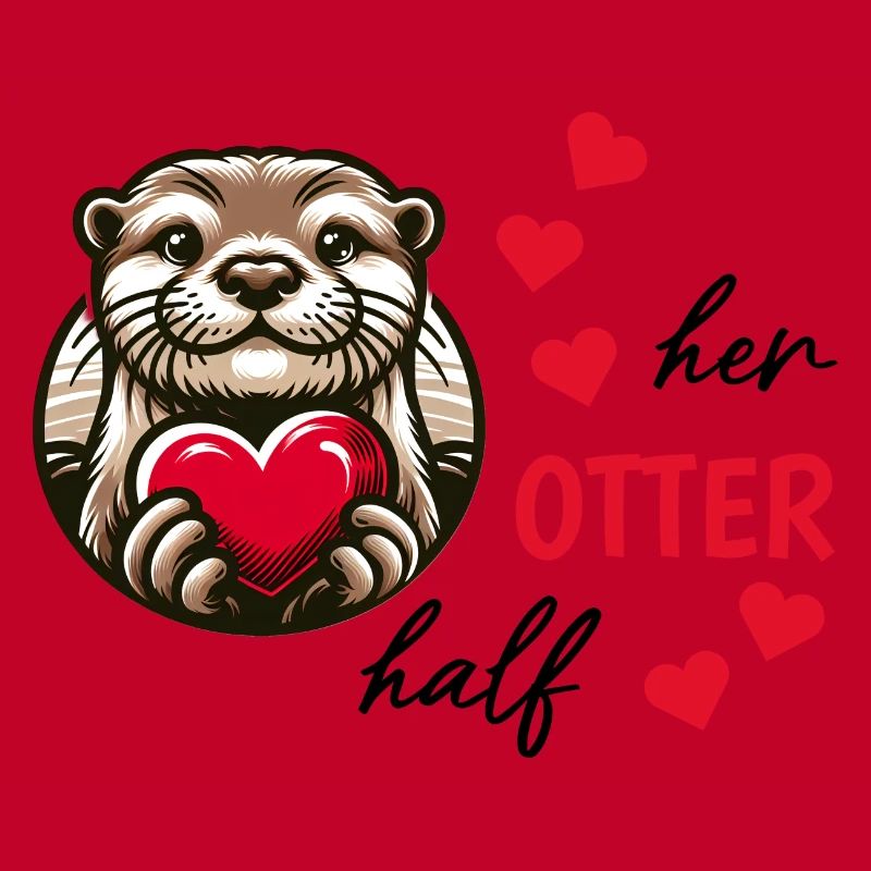 Otter half liebe geschenk