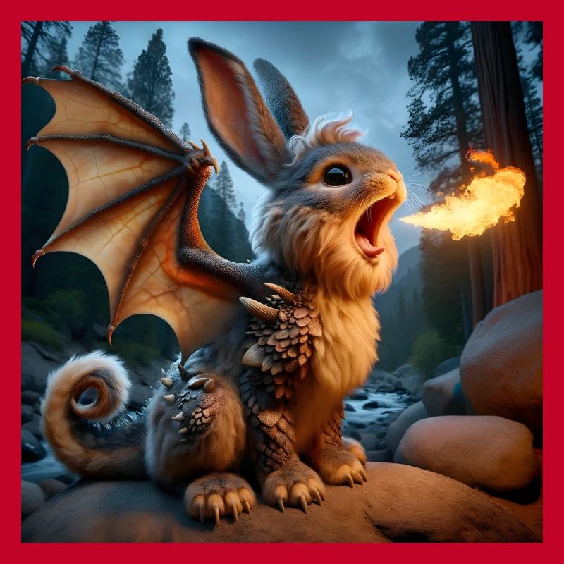 Dragon lapin cracheur de feu #18