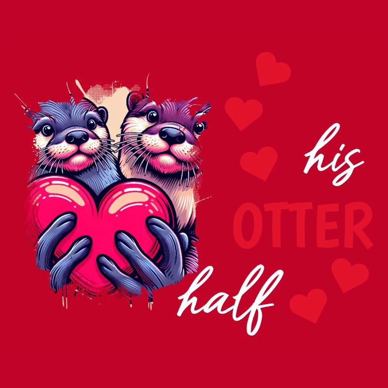 Otter half liebe geschenk