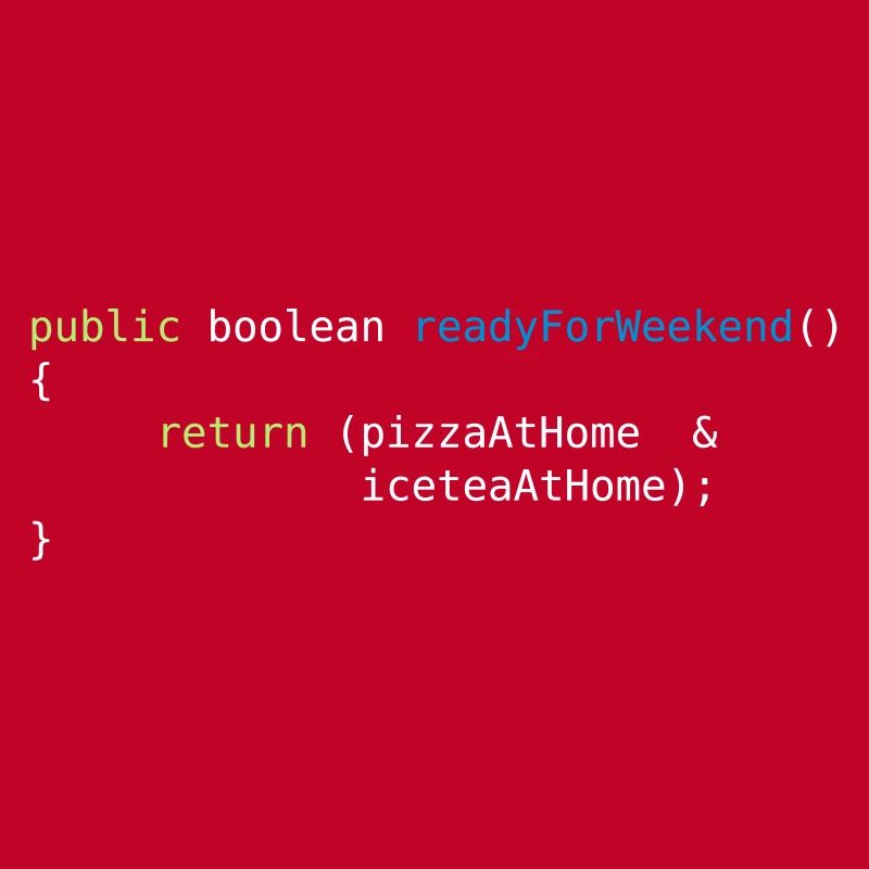 JAVA CODE - READY FOR WEEKEND