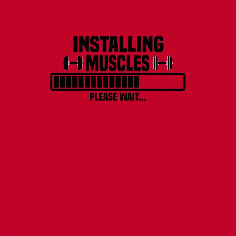 Installing muscles – please wait – bitte warten