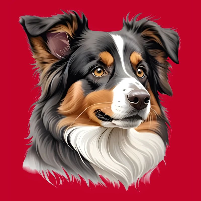 Australian Shepherd Kopf