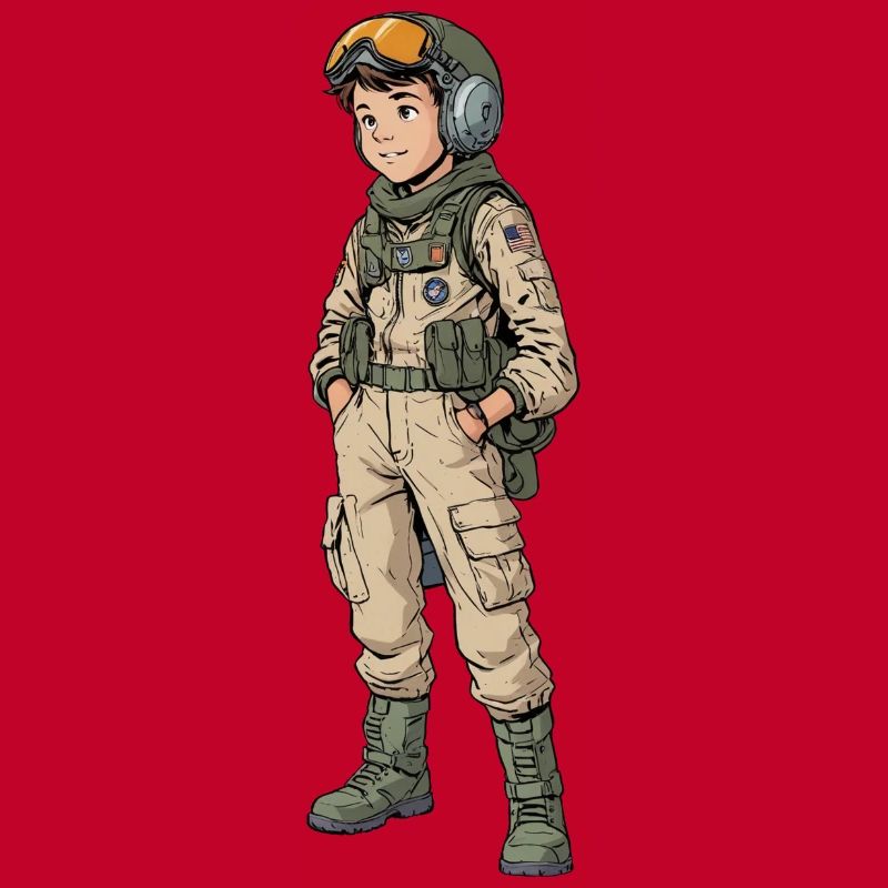 Vintage Comic Kampfpilot